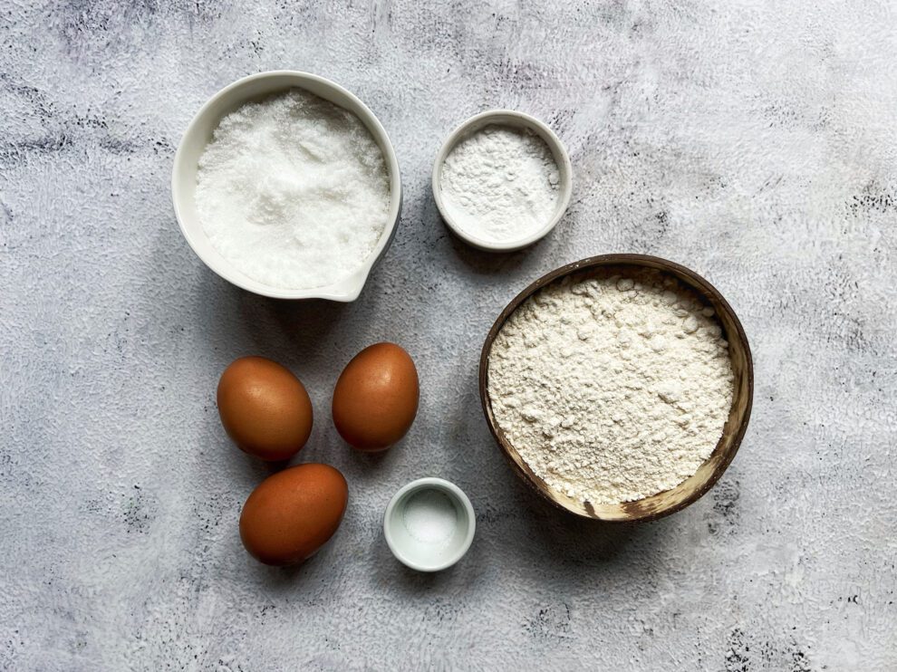 Fatless Sponge Ingredients